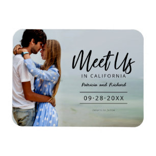 Treffen Sie uns in Hochzeit in Urlaubsort Save the Magnet