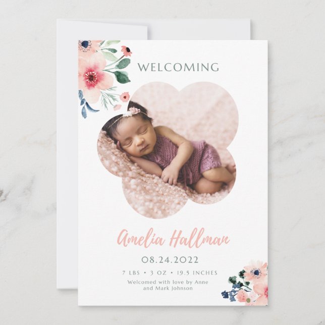 Treffen Sie unser Wertvolles Geschenk - Endlich hi Einladung (Vorderseite)