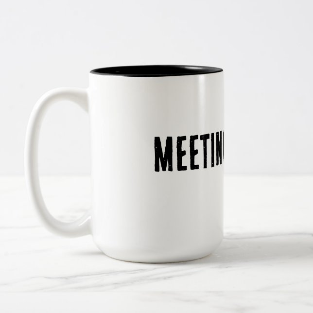 Treffen Überlebender - Meme Kapuzenpullover Zweifarbige Tasse (Links)