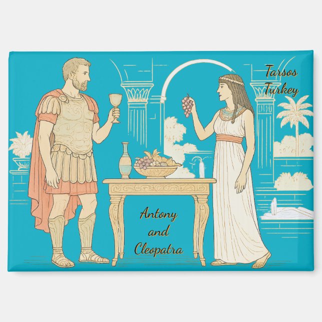 Treffen von Antony und Cleopatra in Tarsos, Türkei Magnet (Vorderseite)