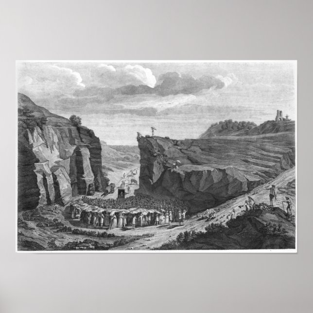 Treffen von Camisards in der Wüste, Poster (Vorne)