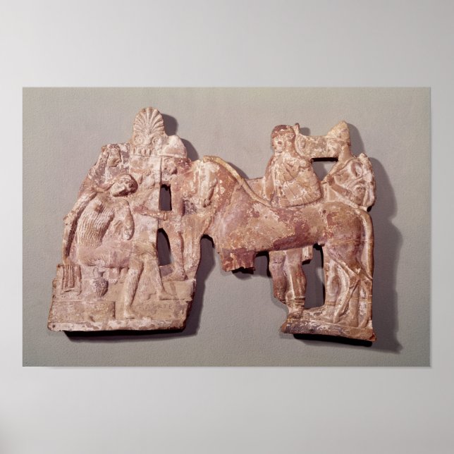 Treffen von Orestes und Electra in Agamemnon Poster (Vorne)