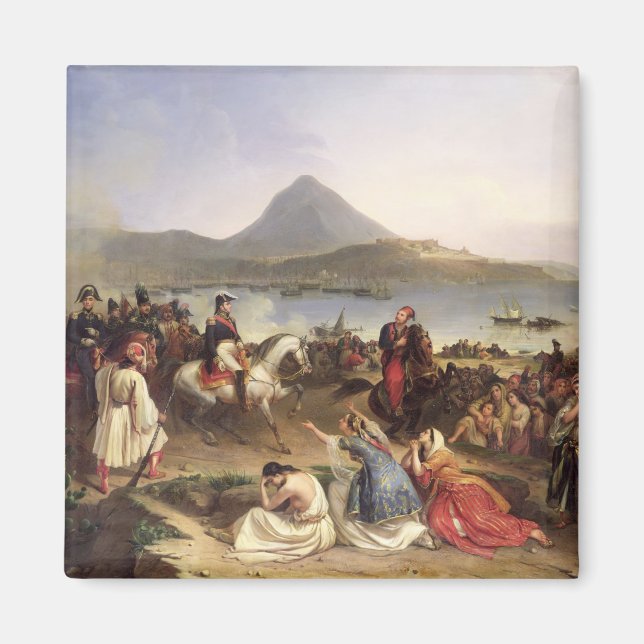 Treffen zwischen General Nicolas Joseph Maison Magnet (Vorne)