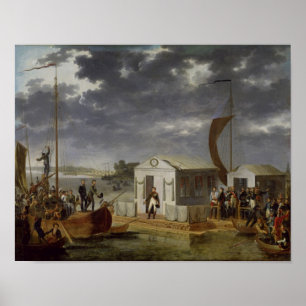 Treffen zwischen Napoleon Bonaparte Poster