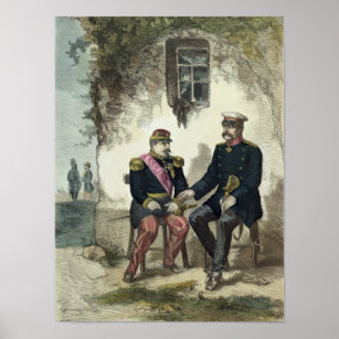 Treffen zwischen Otto von Bismarck und Napoleon Poster