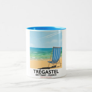 Trégastel, Bretagne, Frankreich Zweifarbige Tasse