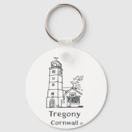 Tregony Uhrturm-Schlüsselanhänger Schlüsselanhänger