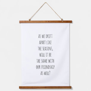 Treib auseinander Holz gedeckter Wandteppich Mit Holzrahmen