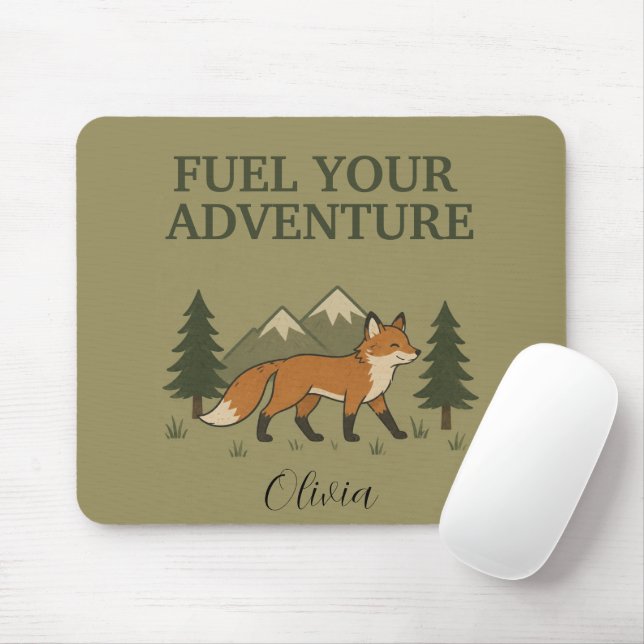 Treib deine Abenteuer-Fuchs-Mauspad an Mousepad (Mit Mouse)