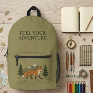 Treib deine Abenteuerlust Fuchs Bedruckter Rucksack