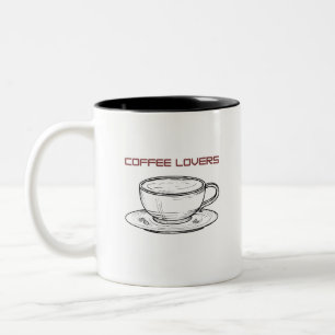 Treib deinen Tag: Kaffee Inspiriere Zweifarbige Tasse