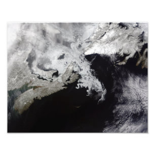 Treibeis füllt den Golf von St Lawrence Fotodruck