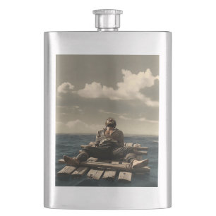 Treibende Edelstahlflasche Flachmann