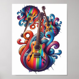 Treibender Sound Wood Wall Art Poster