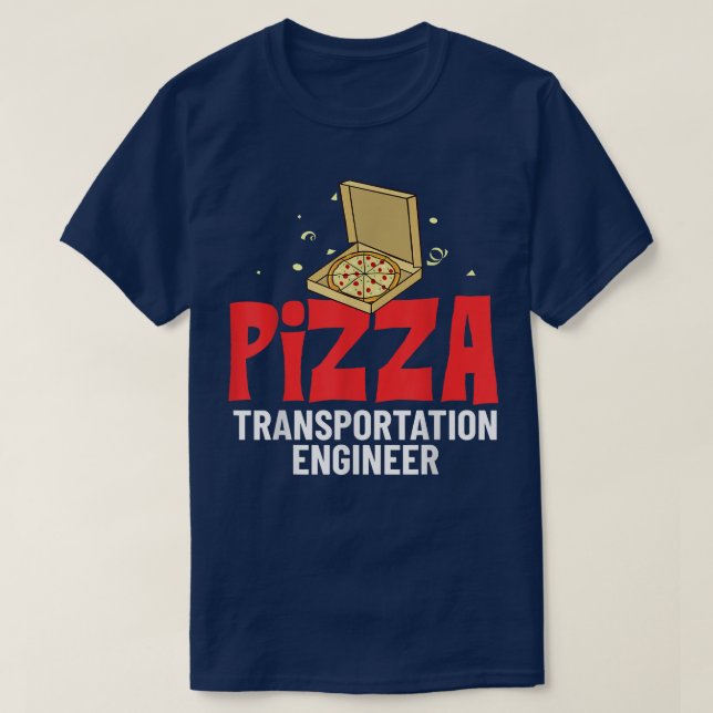Treiber für die Lieferung von Speisen Pizza Courie T-Shirt (Design vorne)
