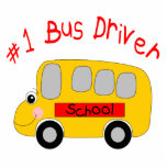 Treiber Nr. 1 Freistehende Fotoskulptur<br><div class="desc">1 Busfahrer mit niedlichem Schulbus.</div>