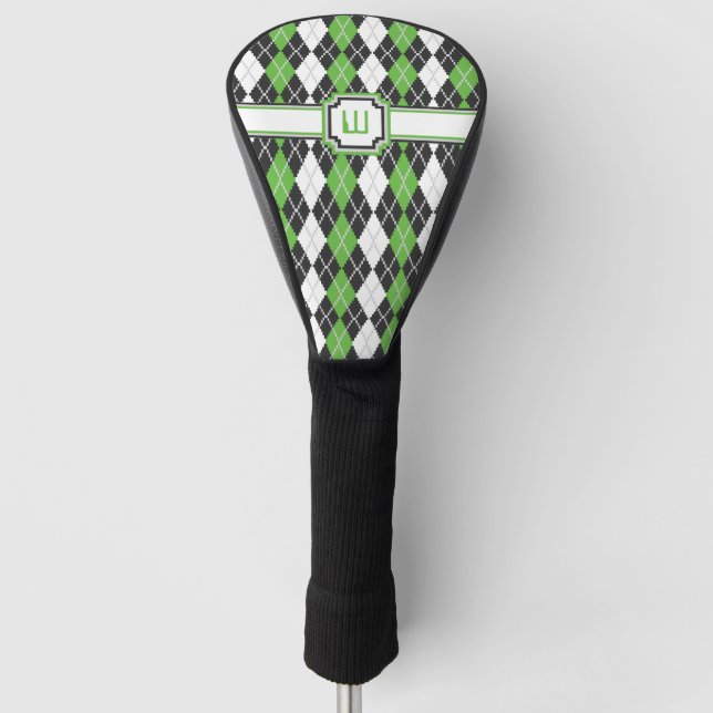 Treiberabdeckung für Retro-Raute Golf Headcover (Vorderseite)