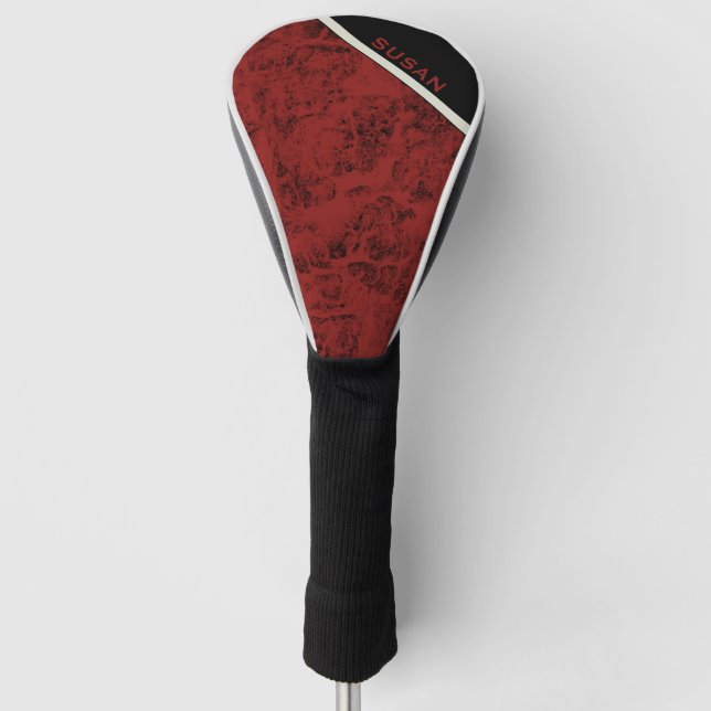 Treiberabdeckung "Wood Red" Golf Headcover (Vorderseite)