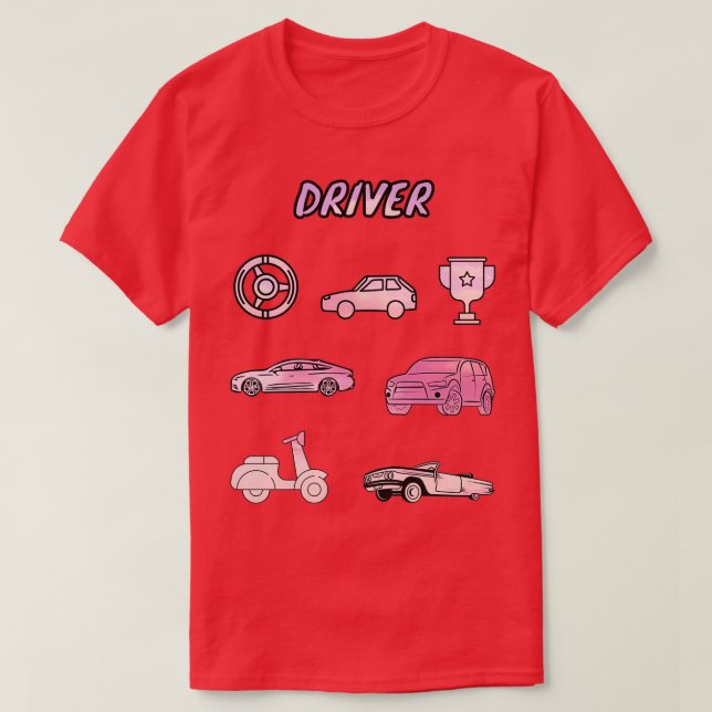 Treiberaufkleber Pack 7 T-Shirt (Design vorne)