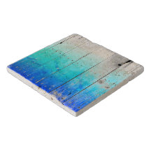 Treibholz-Blau malte Holz verwittertes See