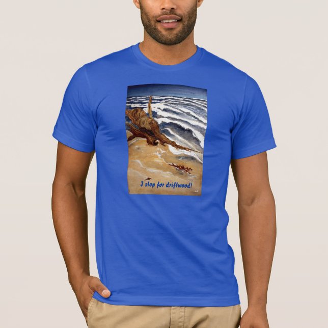 Treibholz durch den Strand-T - Shirt (Vorderseite)