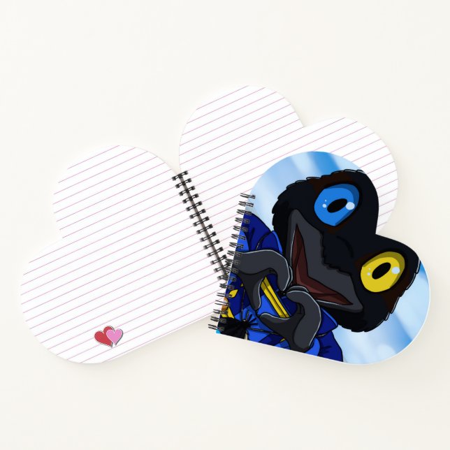 Treibholz-Herz-Notizbuch Notizbuch (Innenseite)