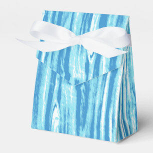 Treibholz-Muster - ozeanblau und weiß Geschenkschachtel