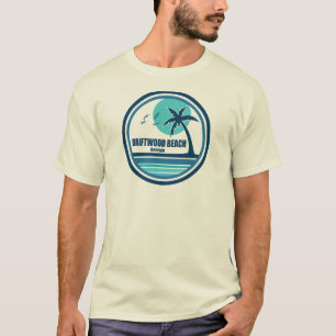 Treibholzstrand Georgia Palmenbaum Vögel T-Shirt