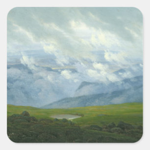 Treibwolken Quadratischer Aufkleber