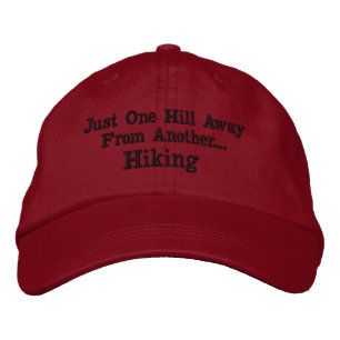 Trekking Cap - Rot Bestickte Baseballkappe