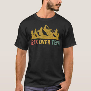 Trekking über Tech Outdoor Nature Wandern Camping T-Shirt