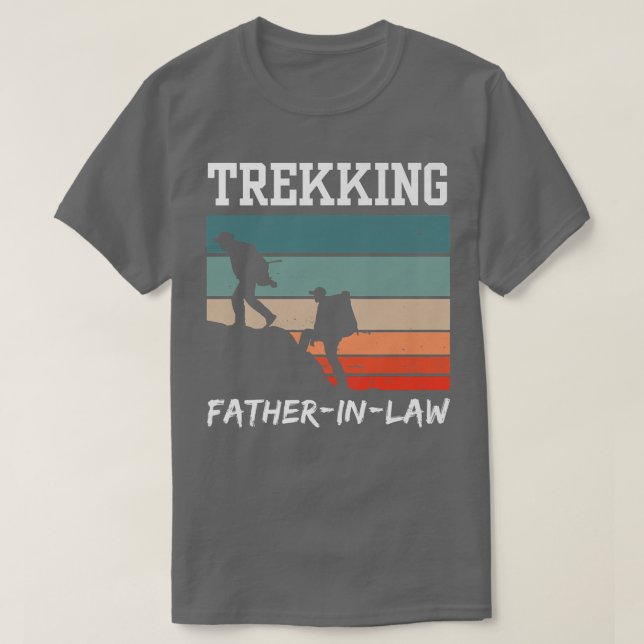 Trekking VaterInLaw Wanderer Wanderung Hobby  T-Shirt (Design vorne)