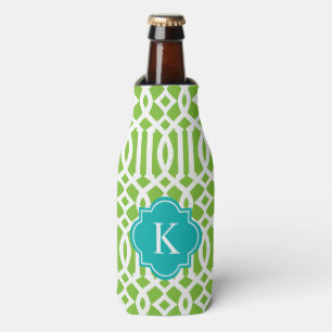 Trellis in Aqua & Green   Flasche Cooler Flaschenkühler