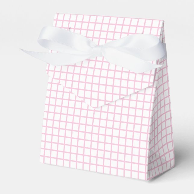Trellis Light Pink - Weiß Geschenkschachtel (Vorderseite)