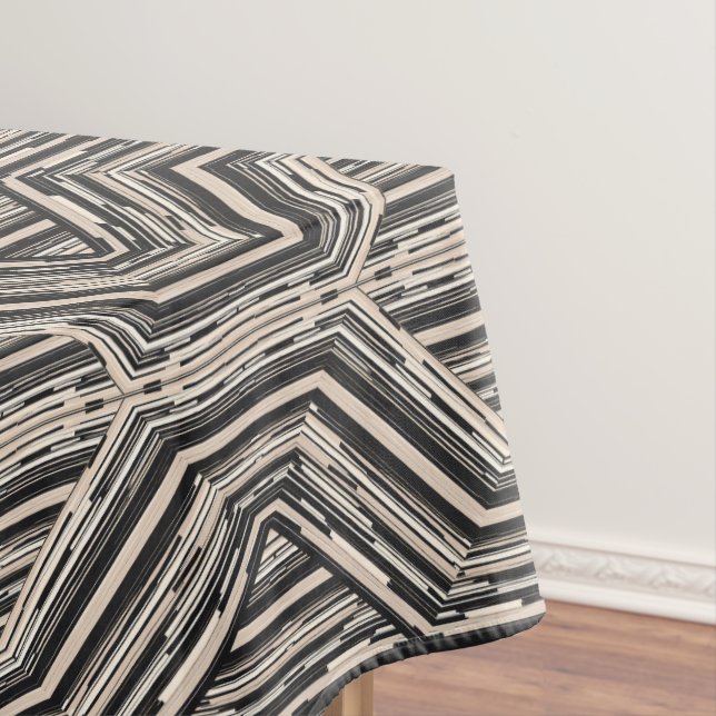 Trellis Moderne Strickplätze und Diamanten Tischdecke (Beispiel)