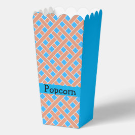 Trellis Pattern Blue Background Geschenkschachtel