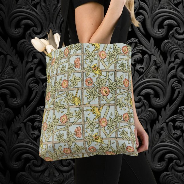 Trellis von William Morris, Vintag Garden Textile (Trellis by William Morris, Vintage Garden Textile Tote Bag)