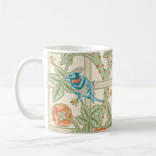 Trellis William Morris Floral birds gemustert  Kaffeetasse