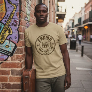 Tremé New Orleans Neighborhood Stolz Erbe Tri-Blend Shirt