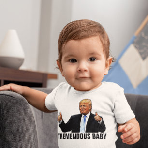 TREMENDOUS BABY TRUMP T - SHIRT JERSEY BODYSUIT