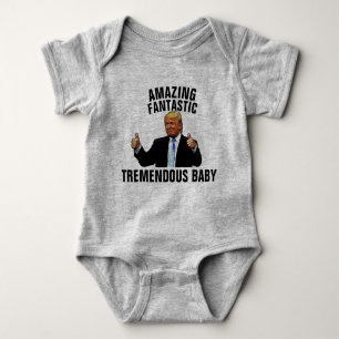 TREMENDOUS BABY TRUMP T - SHIRT JERSEY BODYSUIT