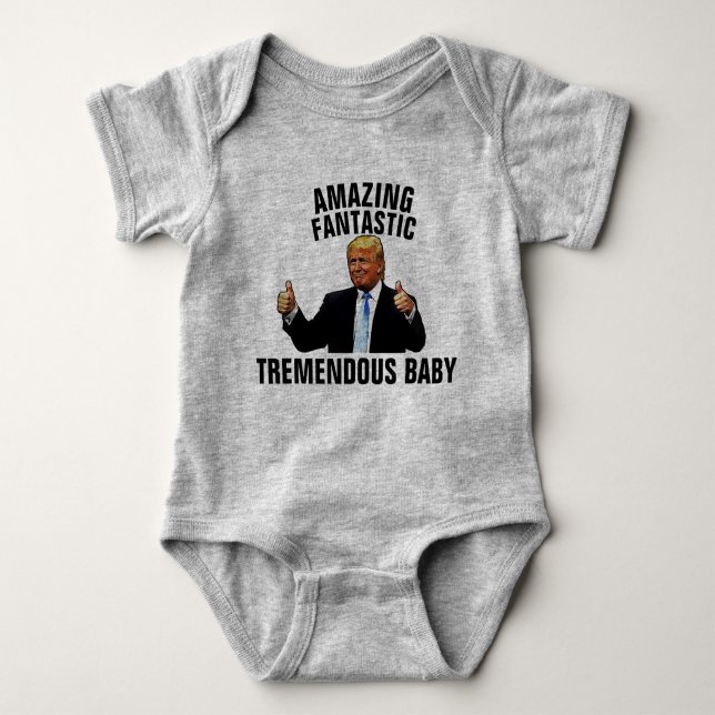 TREMENDOUS BABY TRUMP T - SHIRT JERSEY ONE PEICE (Vorderseite)