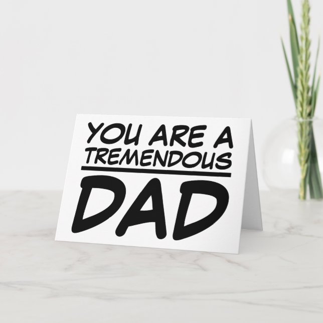 TREMENDOUS VATER TRUMP VATER'S DAY CARDS KARTE (Vorderseite)