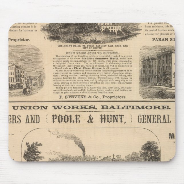 Tremont House, Boston Hotel Nahant House Mousepad (Vorne)