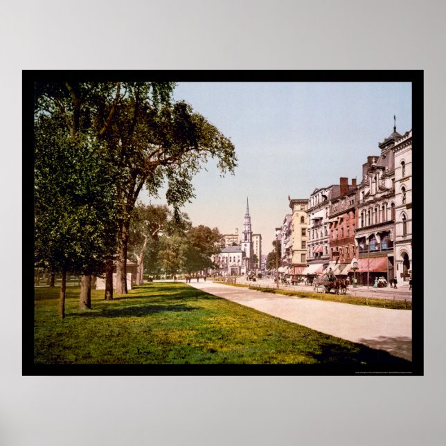 Tremont Street in Boston, MA 1900 Poster (Vorne)