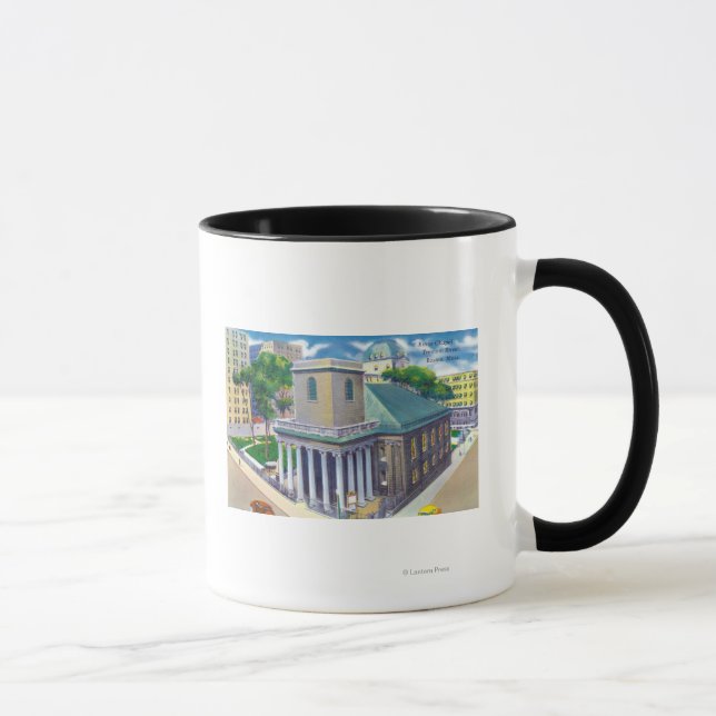 Tremont Street View of Kings Chapel Tasse (Rechts)
