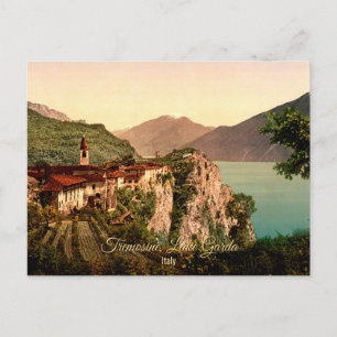 Tremosine, Gardasee, Italien Reisen im Vintage-Sti Postkarte