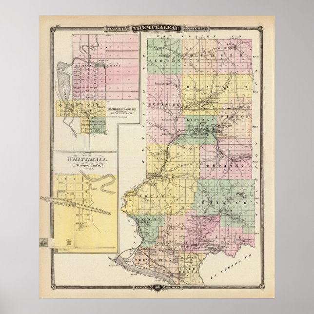 Trempealeau Landkreis, Wisconsin Poster (Vorne)