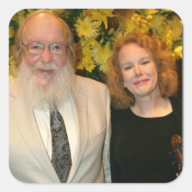 Tremper Golden Strings Kenosha Quadratischer Aufkleber (Vorderseite)