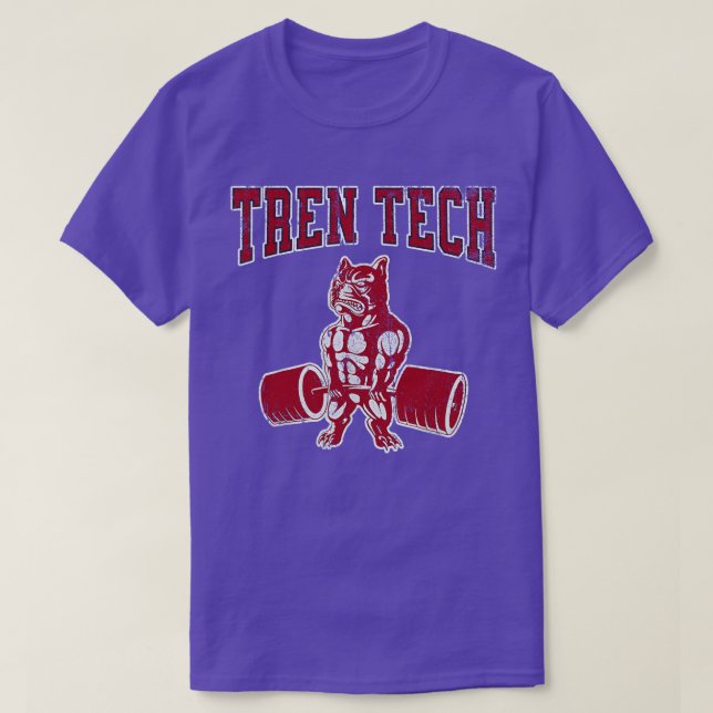 Tren Tech Gym Bodybuilding T-Shirt (Design vorne)